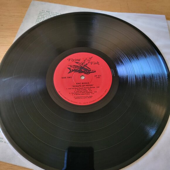 ERIC BOGLE Scraps Of Paper Vinyl LP 1983 Flying Fish Records FF 311 Folk LP6 - Picture 8 of 9